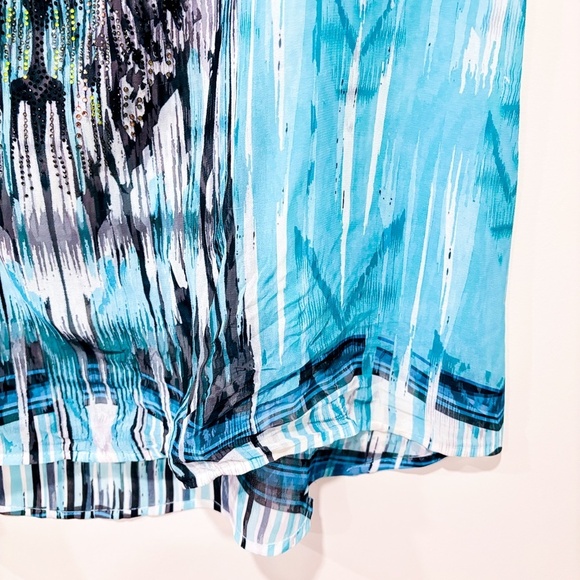 S-TWELVE Green top with rhinestones - Picture 4 of 5